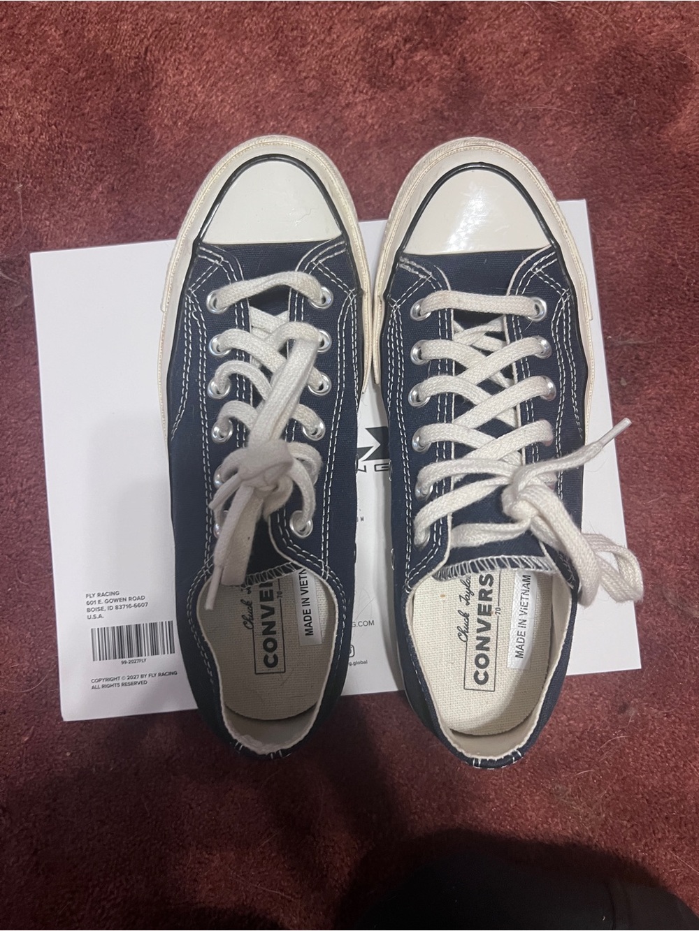 Chuck Taylor’s Converse Navy Blue Low Top Sneakers